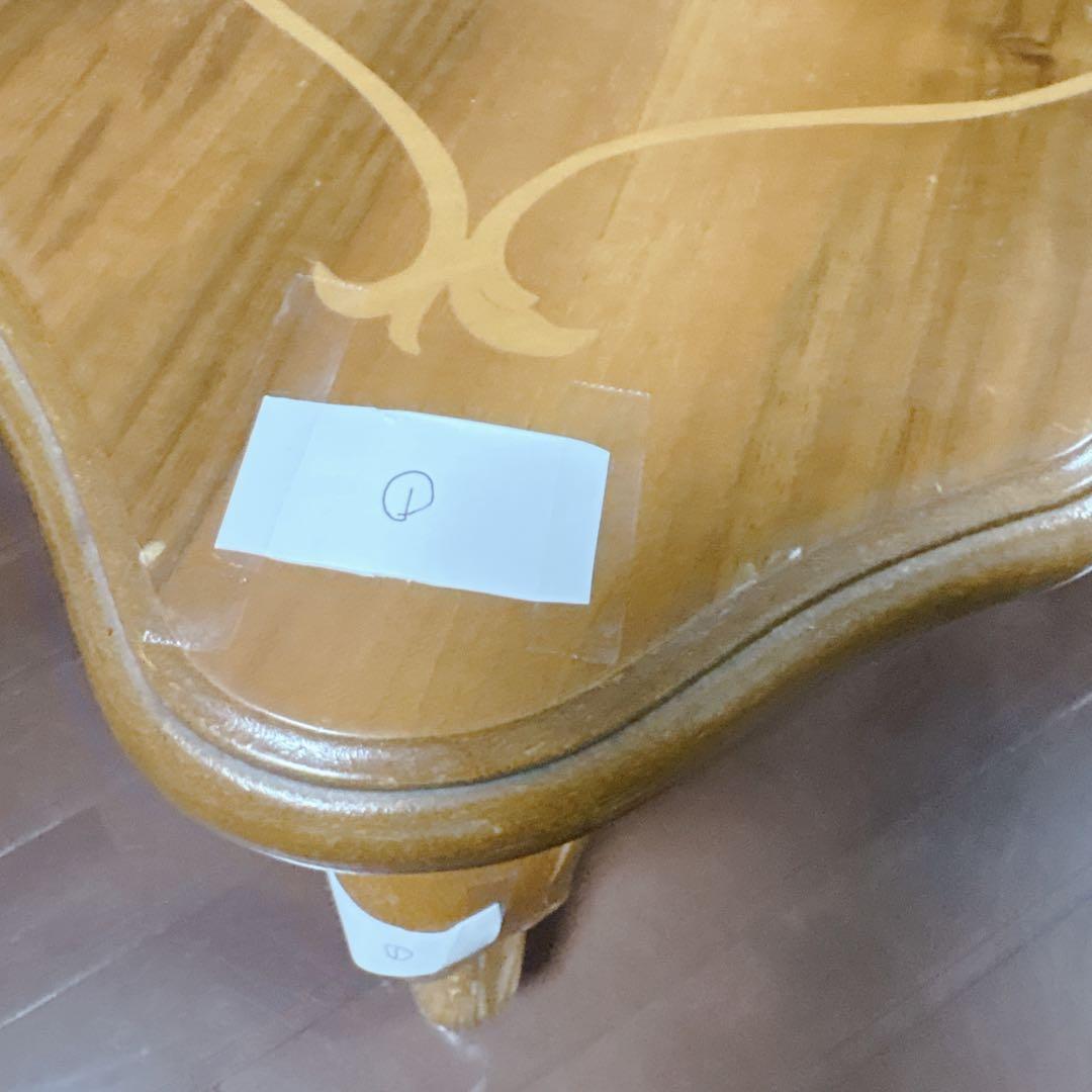 希少品　イタリア ヴェローナ　クラシック 猫脚 リビングテーブル 象嵌細工