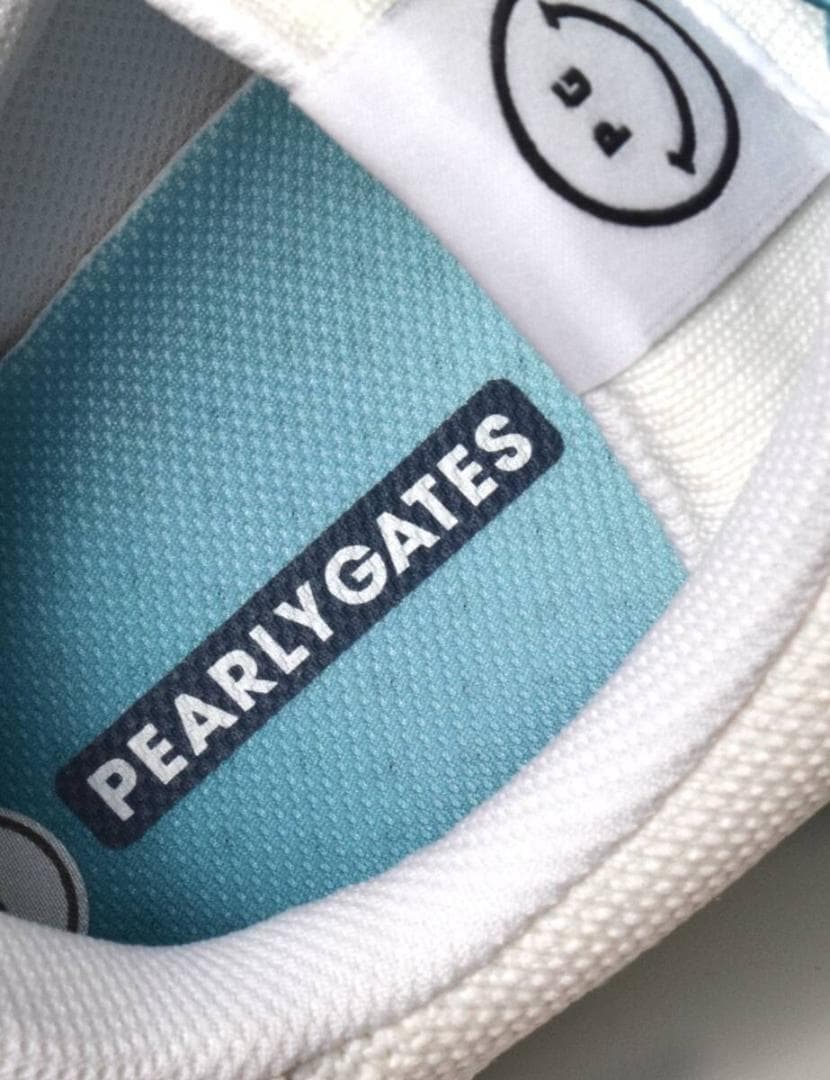 未使用3.5万 パーリーゲイツ ゴルフシューズ 23 ニコちゃん ホワイト