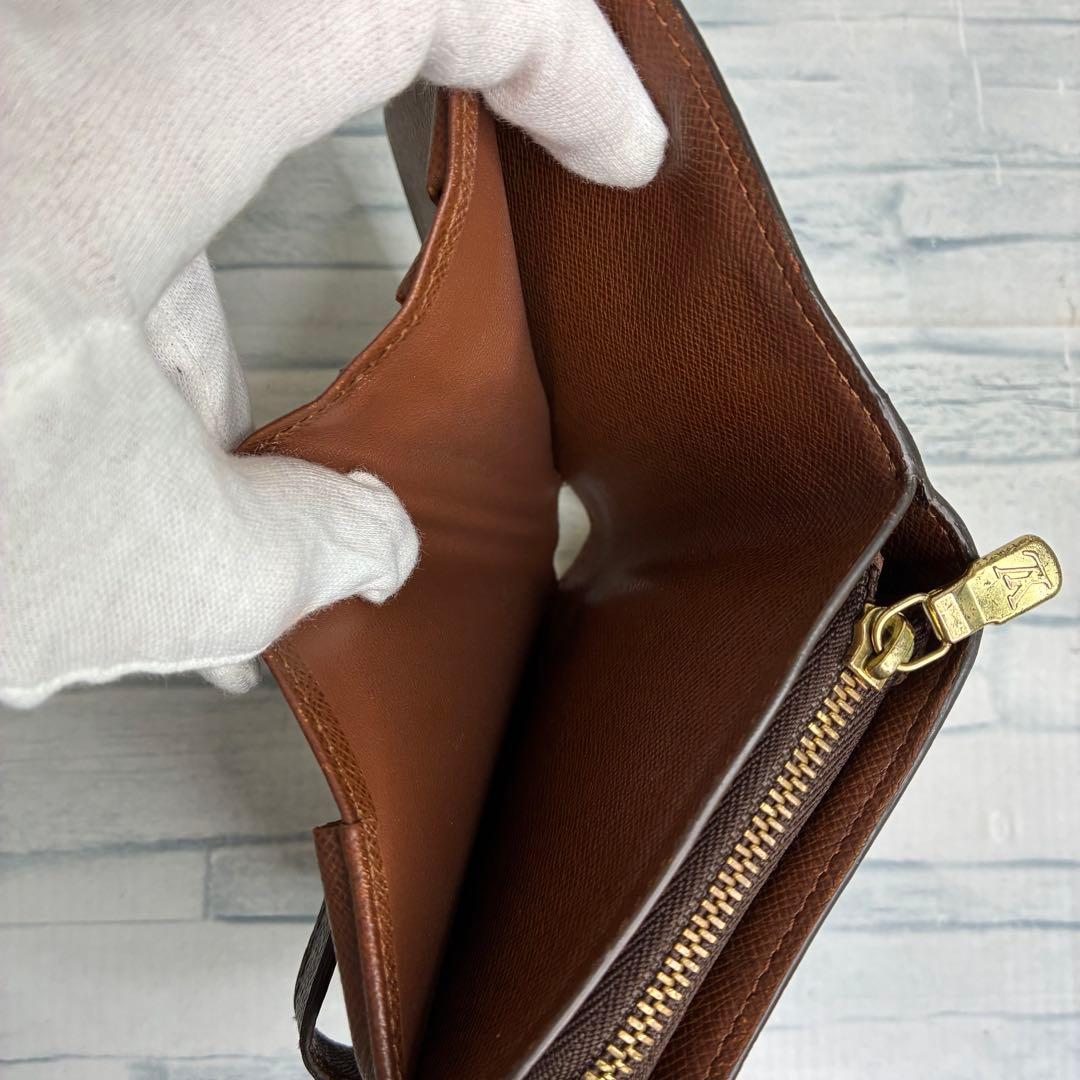 極美品　55 VUITTON ルイヴィトン モノグラム 二つ折り財布　kt6