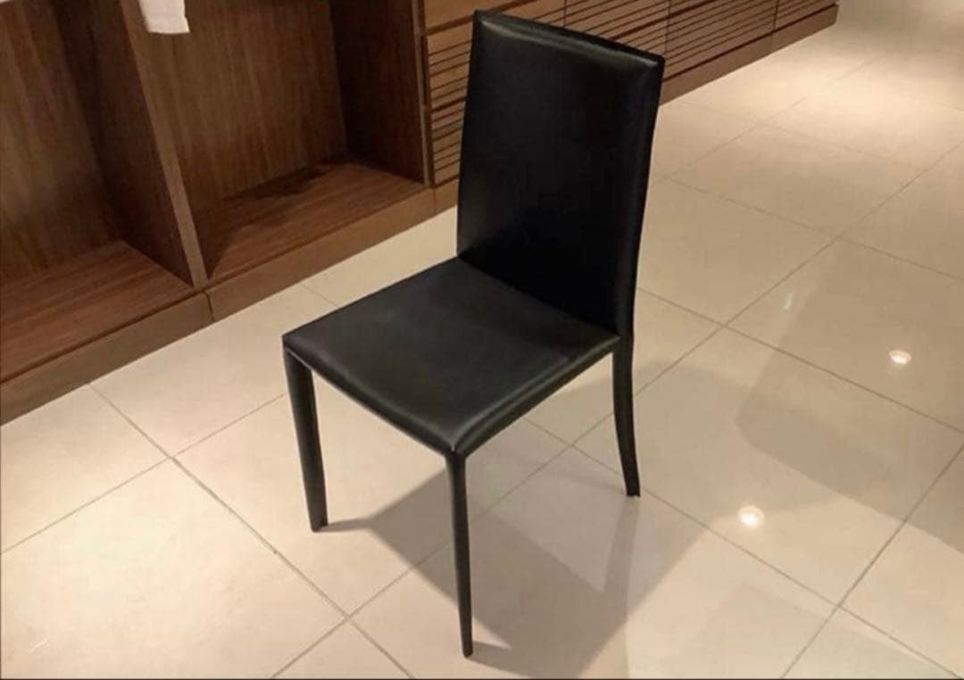 クラスティーナ ダイニング チェア イス 椅子 ブラック 2脚セット 送料込み