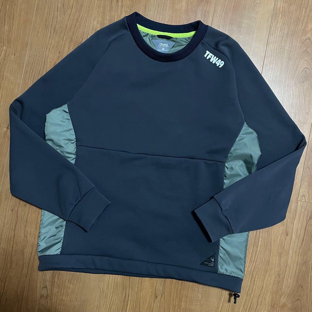 TFW49 プルオーバー　ダークネイビー　M ゴルフ フリース　スウェット