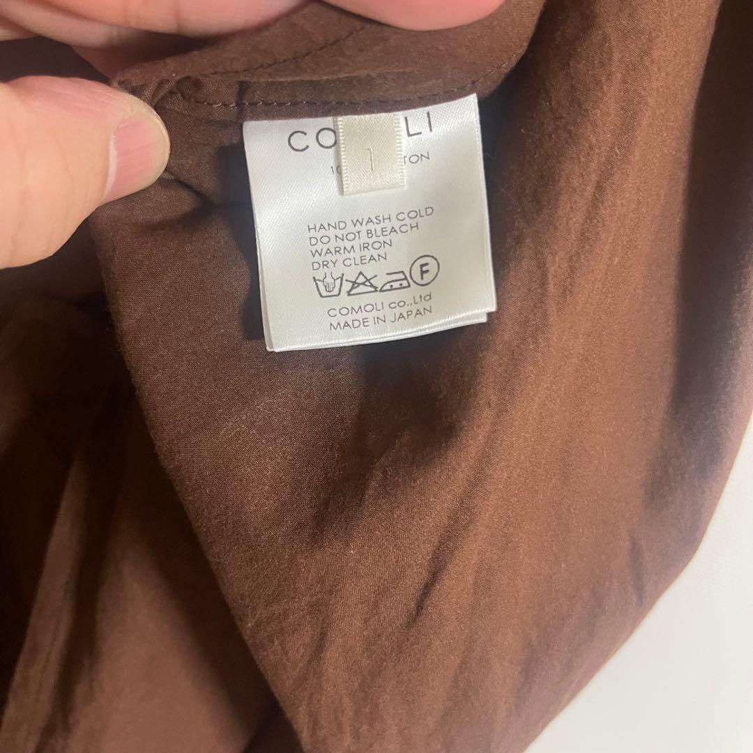 COMOLI コモリ コットンタイプライター タイロッケンコート ブラウン 1