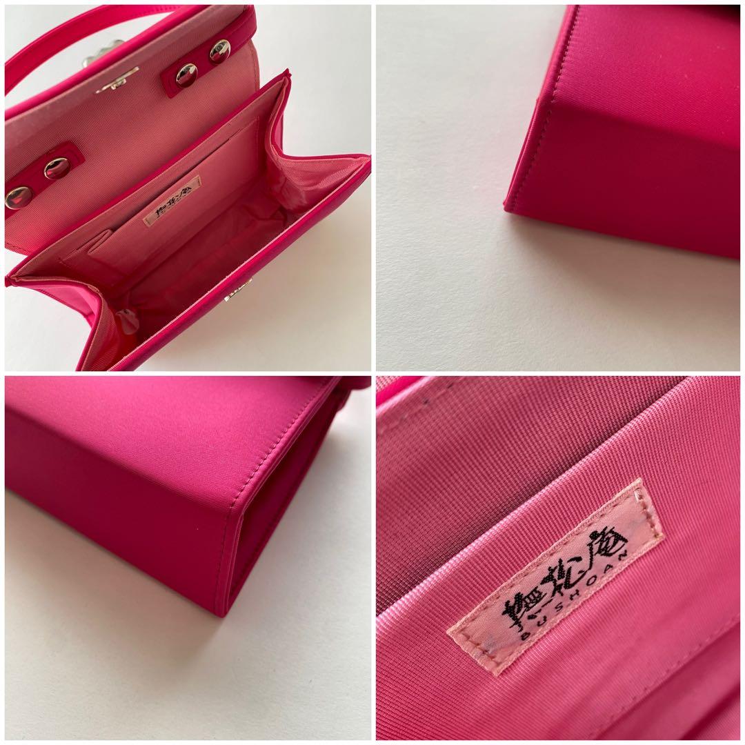 七五三　撫松庵　7歳女児　四つ身着物　結び帯18点フルセット　菊　ピンク　753