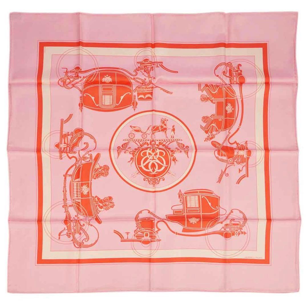 新品同様 HERMES スカーフ カレ90 スプリングス 箱付き