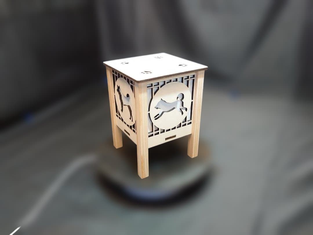 柴犬灯ろう　A型　キャンドル型LED付