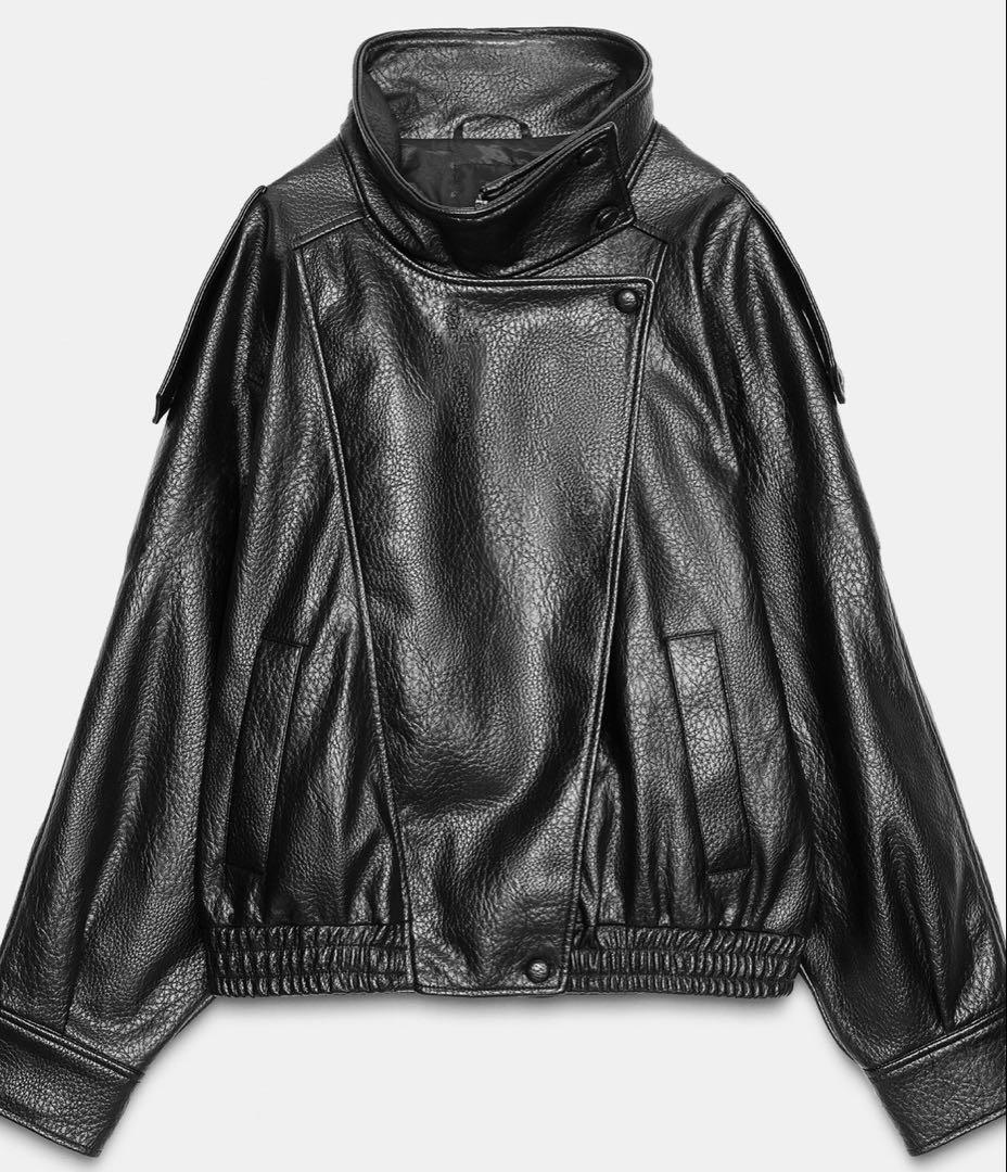 ZARA フェイクレザー ジャケット Sサイズ