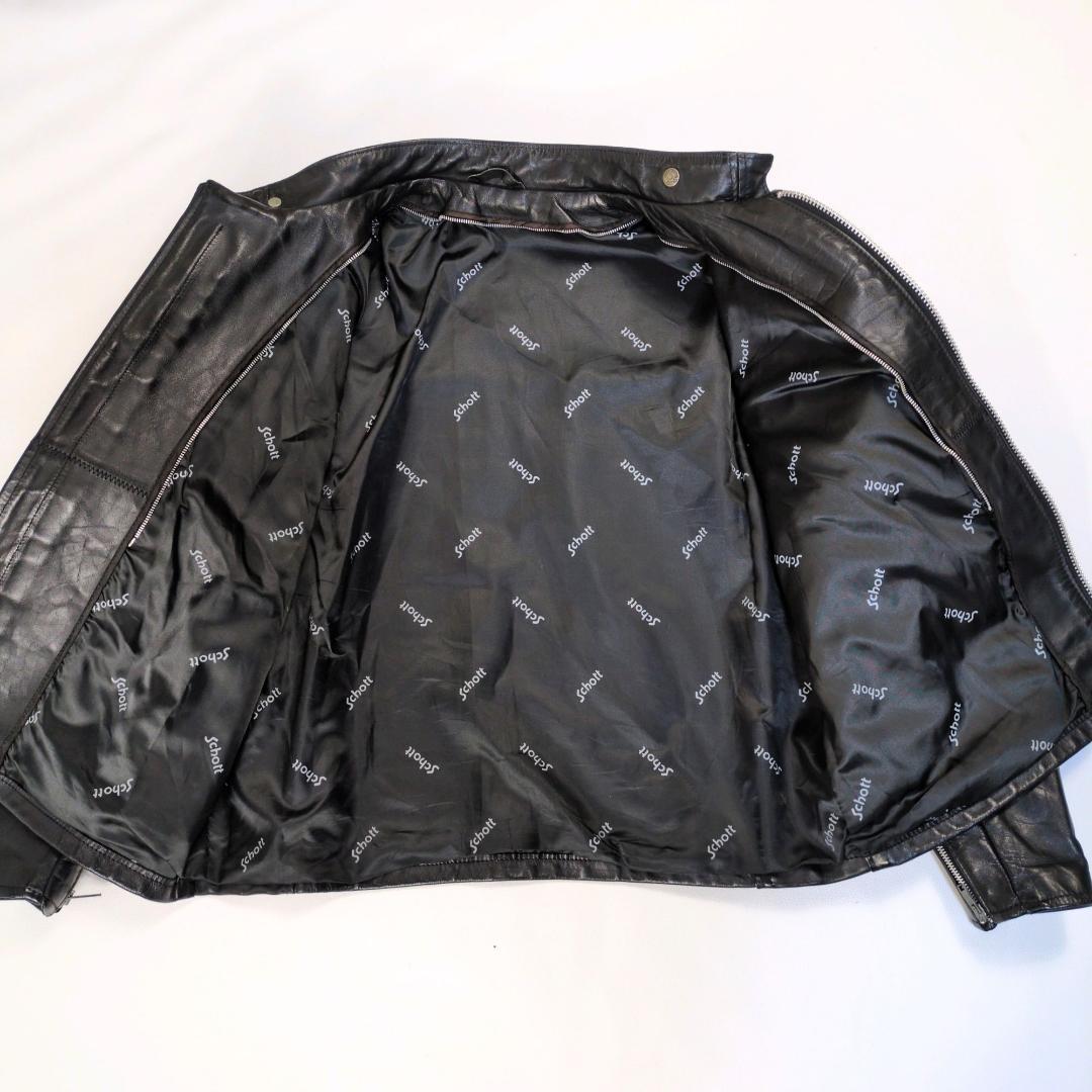希少サイズ 46 Schott ショット 641 シングルライダース ジャケット