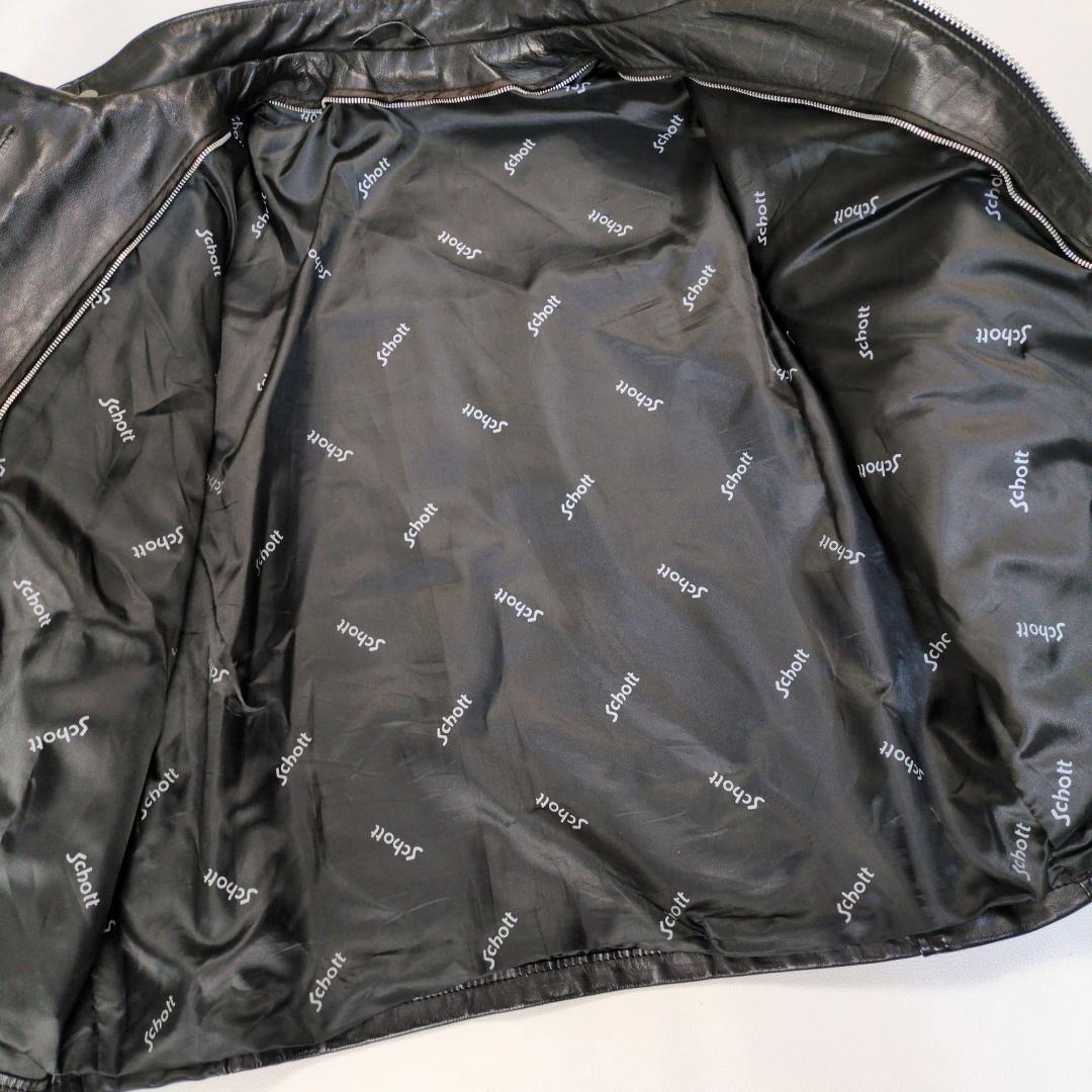 希少サイズ 46 Schott ショット 641 シングルライダース ジャケット