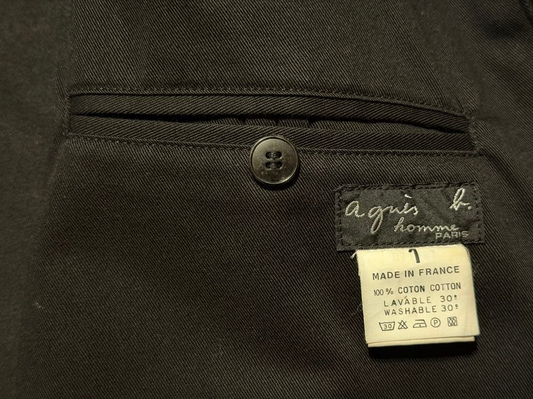 agnes.b homme ジップアップジャケット　フランス製　サイズ1