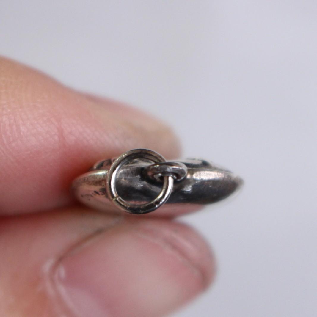 40s　スウィートハートジュエリー　WW2　シルバー　バタフライ　蝶　フラワー