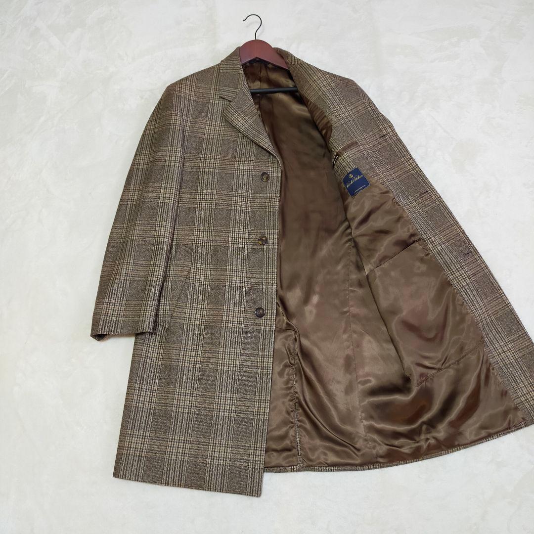 美品　イタリア製　ロロピアーナ×ブルックスブラザーズ　ロングチェスターコート