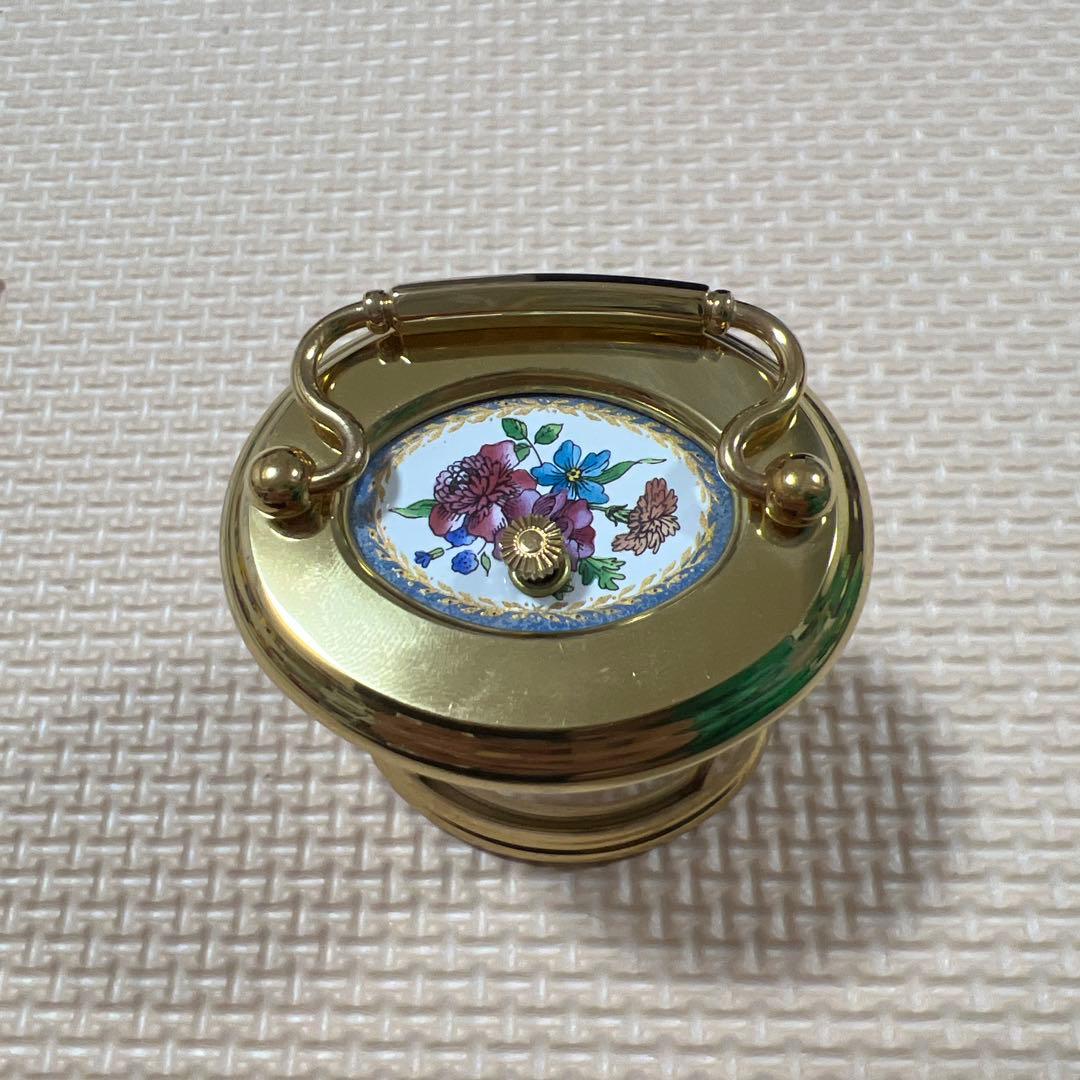 Halcyon Days エナメル置時計