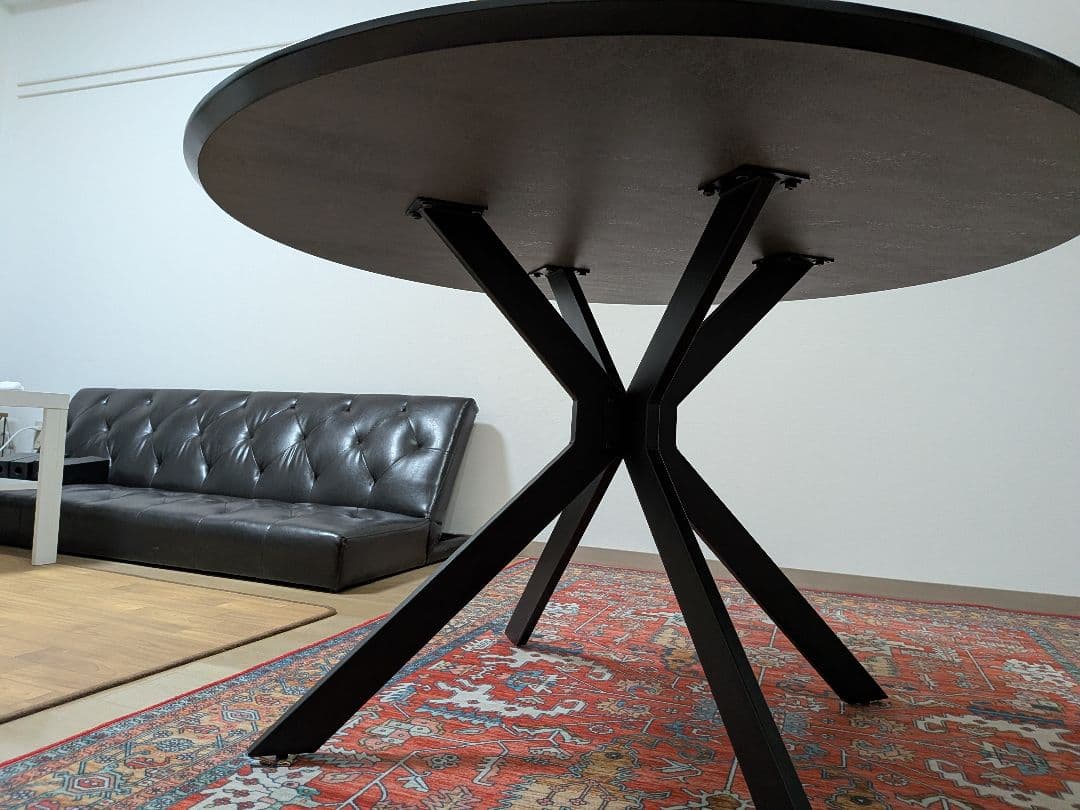 週末2日間値下中！ニトリメラミン丸型テーブル（直径120）