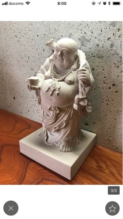 初売り！砂岩彫刻品 一点もの！「ほてい様」