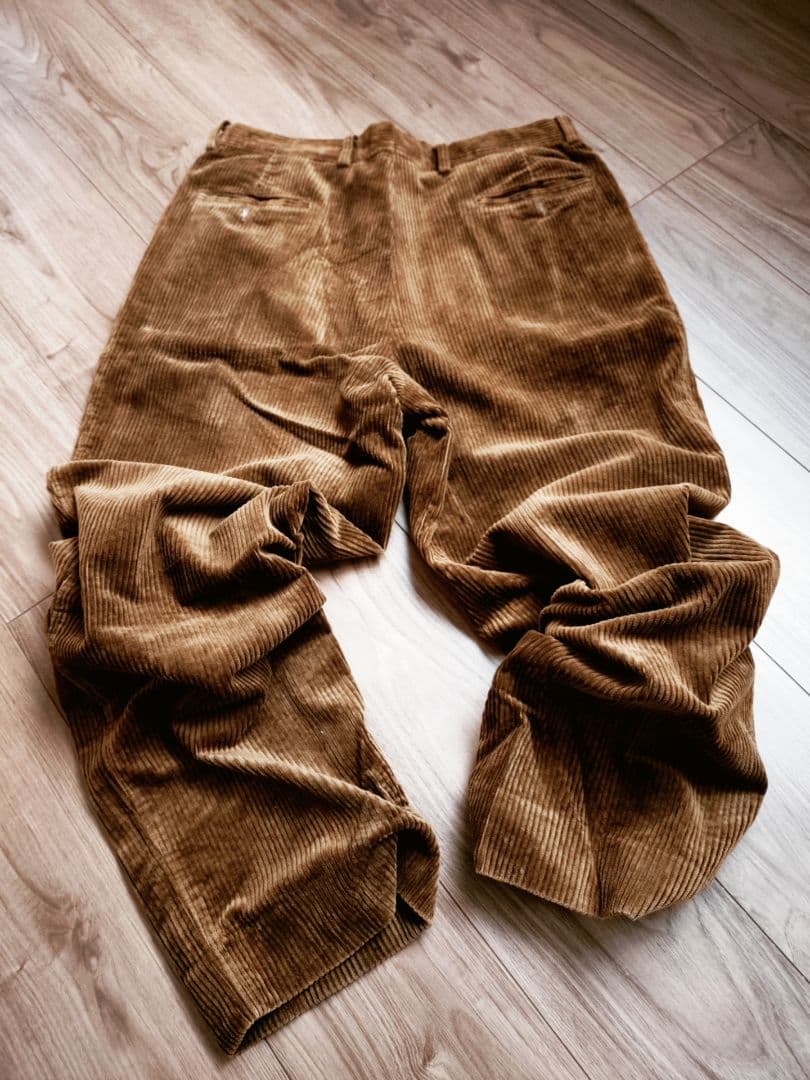 80年代　イタリア製　コーデュロイパンツ　ビンテージ　ラルフローレン