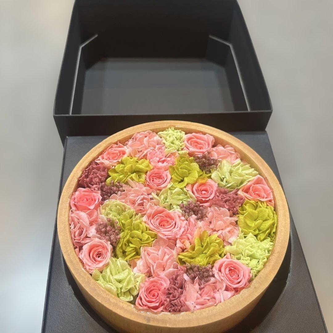 Nicolai Bergmann プリザーブドフラワーマンゴーポットピンクローズ