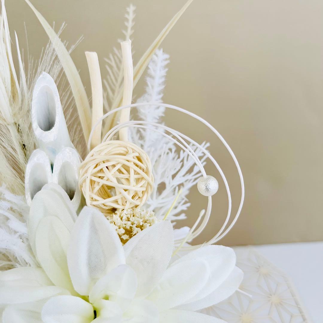 お正月飾り 門松 白 モダン門松 ハンドメイド 中201