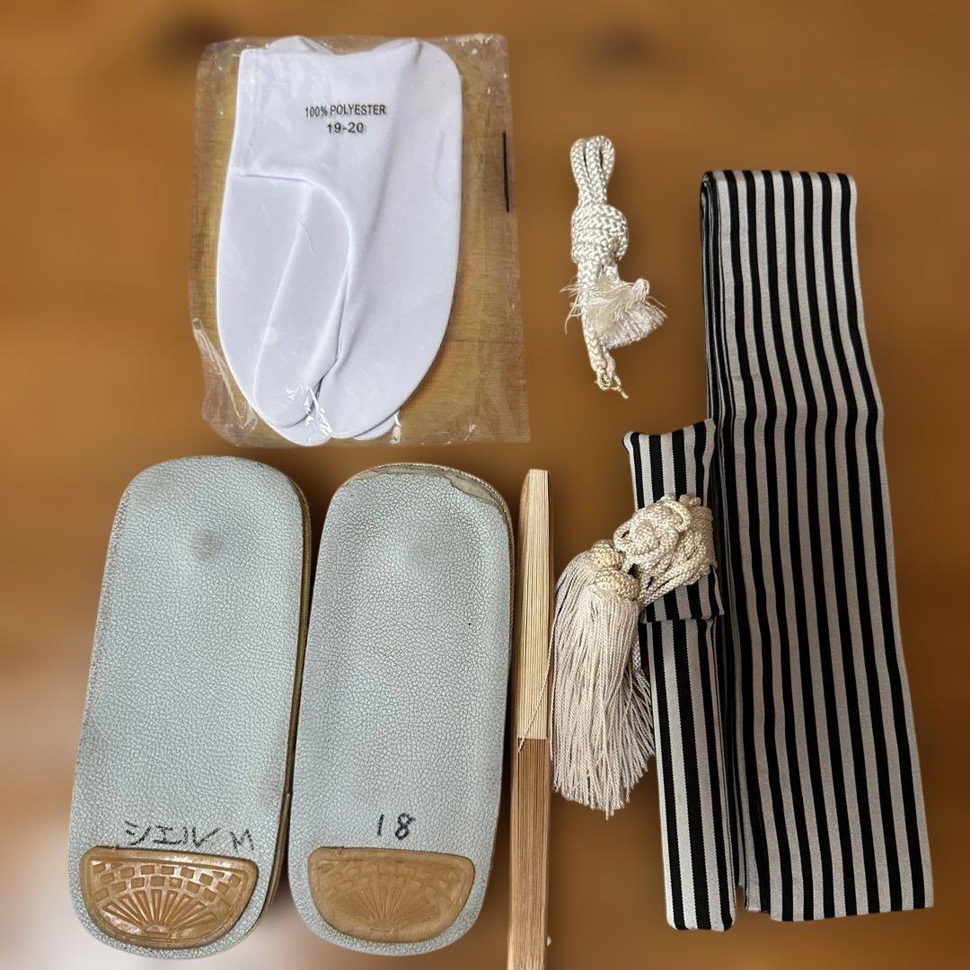 七五三　5歳　着物　袴、羽織、長襦袢、小物、 フルセット