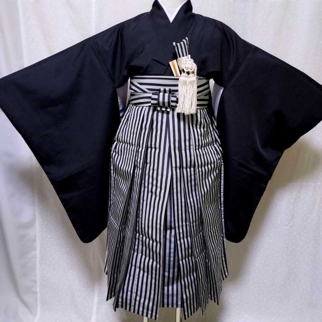 七五三　5歳　着物　袴、羽織、長襦袢、小物、 フルセット