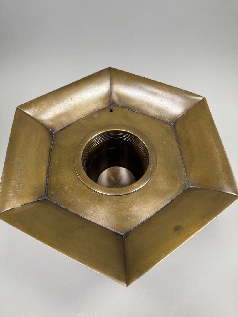 唐銅花器　いけばな　池坊　立花　古流　花瓶　華道具 高さ28.5cm 5kg