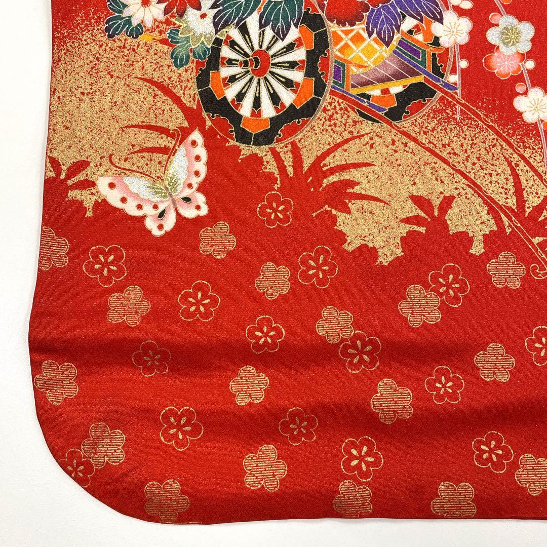 ◎mk-1169　七五三　女の子　着物・襦袢セット　7歳　　2-6