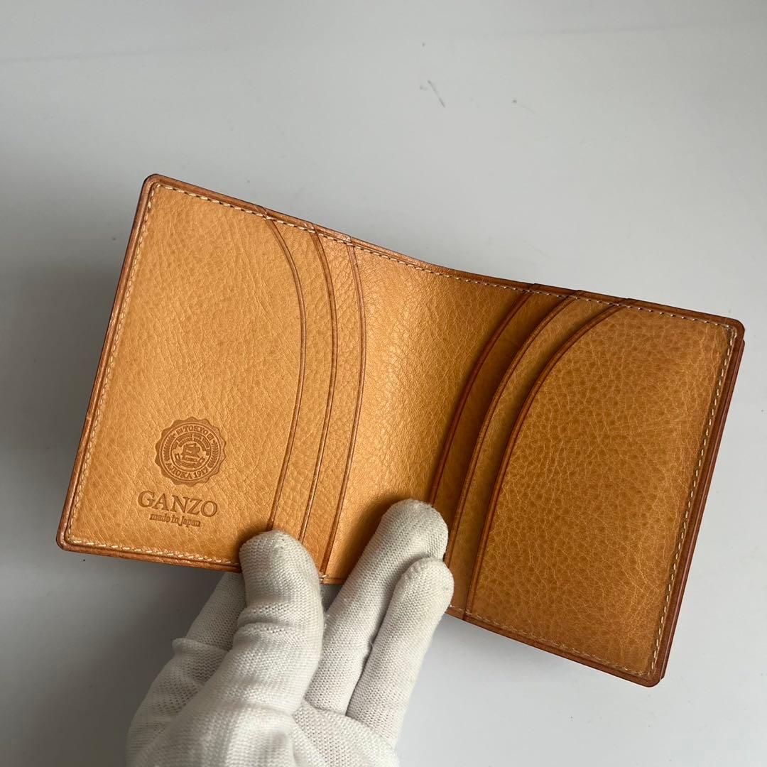 ✨未使用保管✨　GANZO シンブライドルレザー　ブラック　黒　財布　メンズ