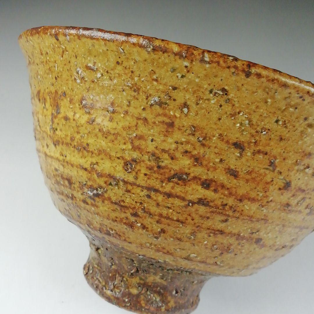 Ｔ４１１　茶碗　『伊羅保茶碗』　『宇田佐平 造』　共箱　抹茶碗　茶道具