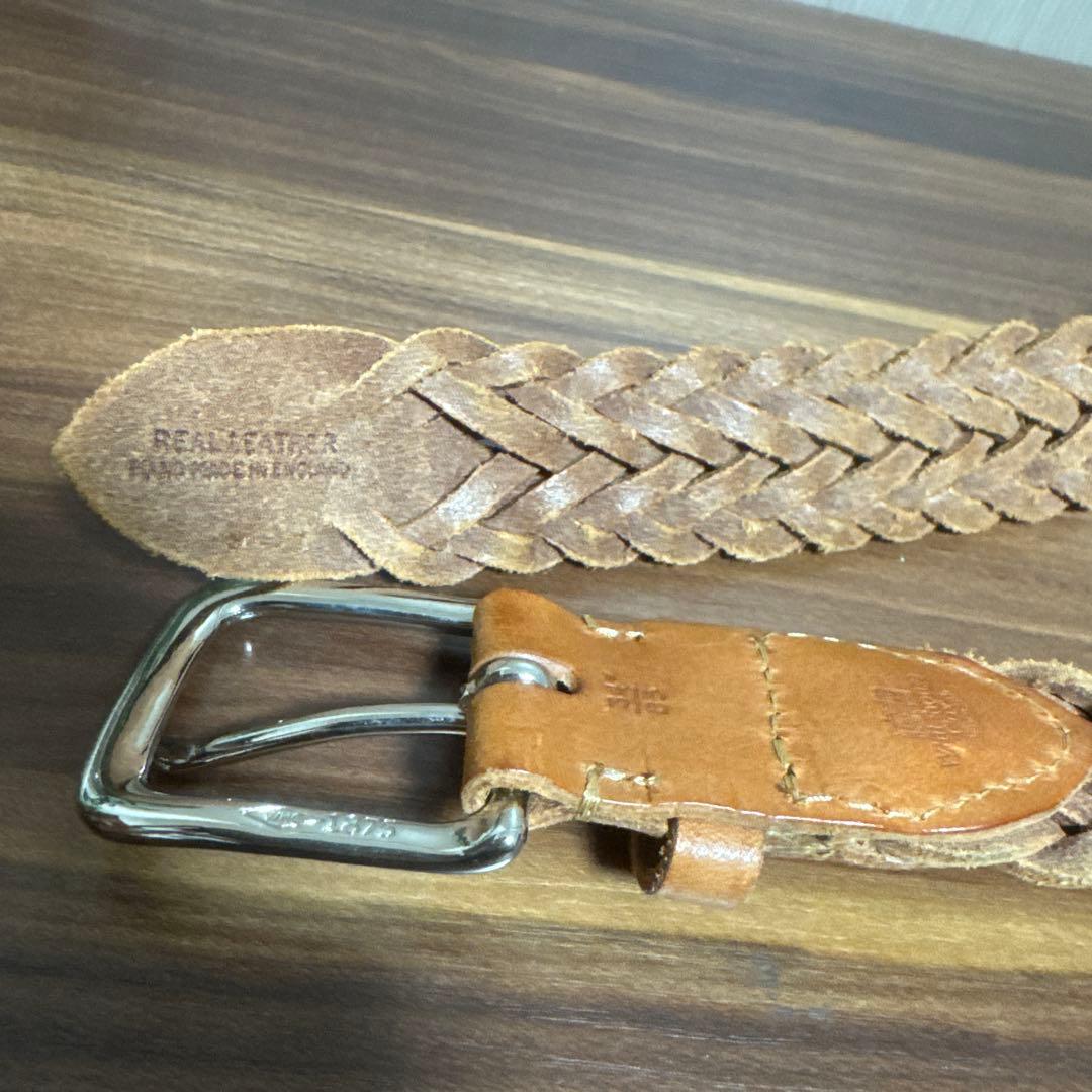 小物 Whitehouse Cox leather mesh belt