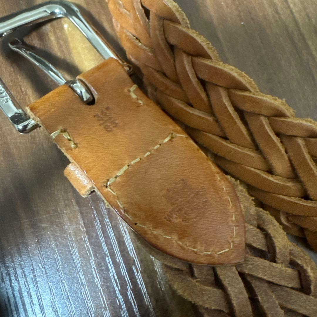 小物 Whitehouse Cox leather mesh belt