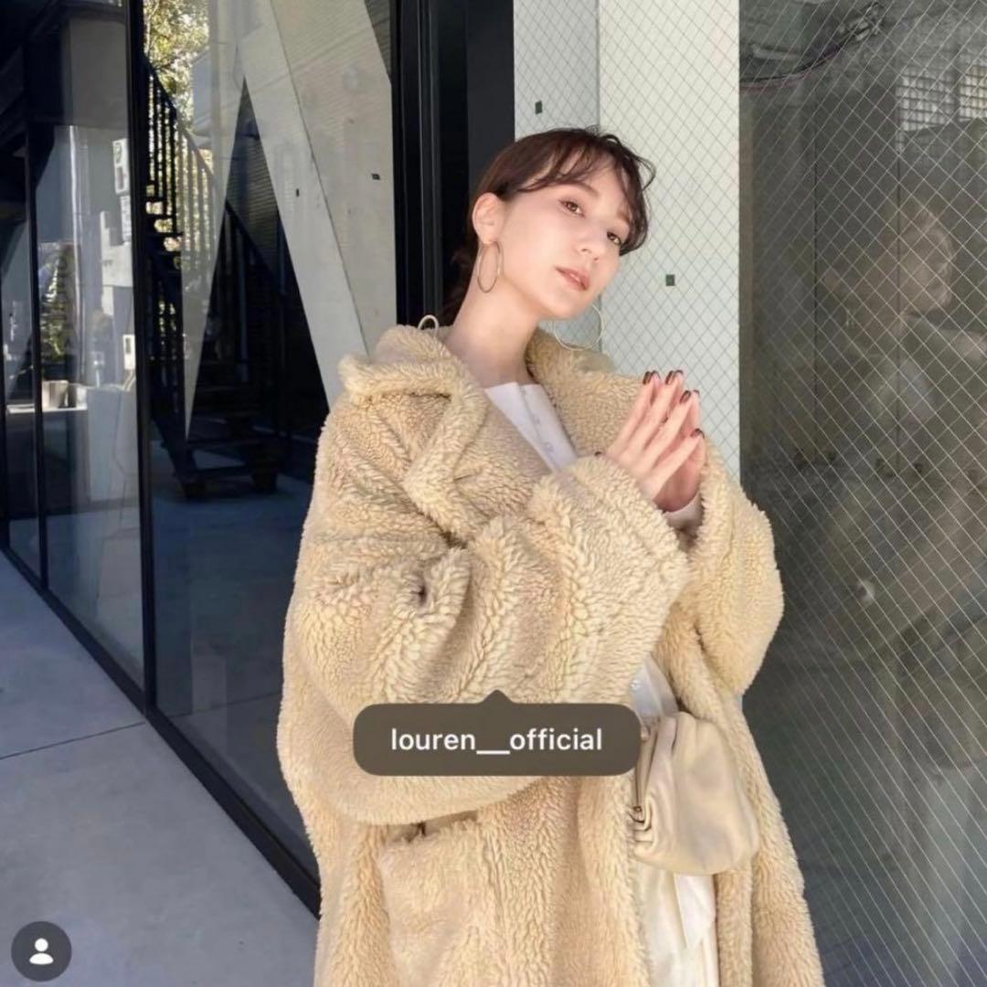 Louren volume boa coat ローレン ボリュームボアコート