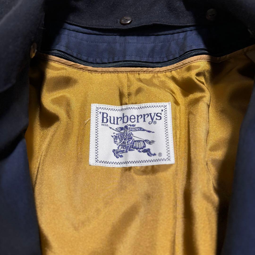 Burberry バーバリー ノバチェック ネイビー トレンチコート ベルト付き