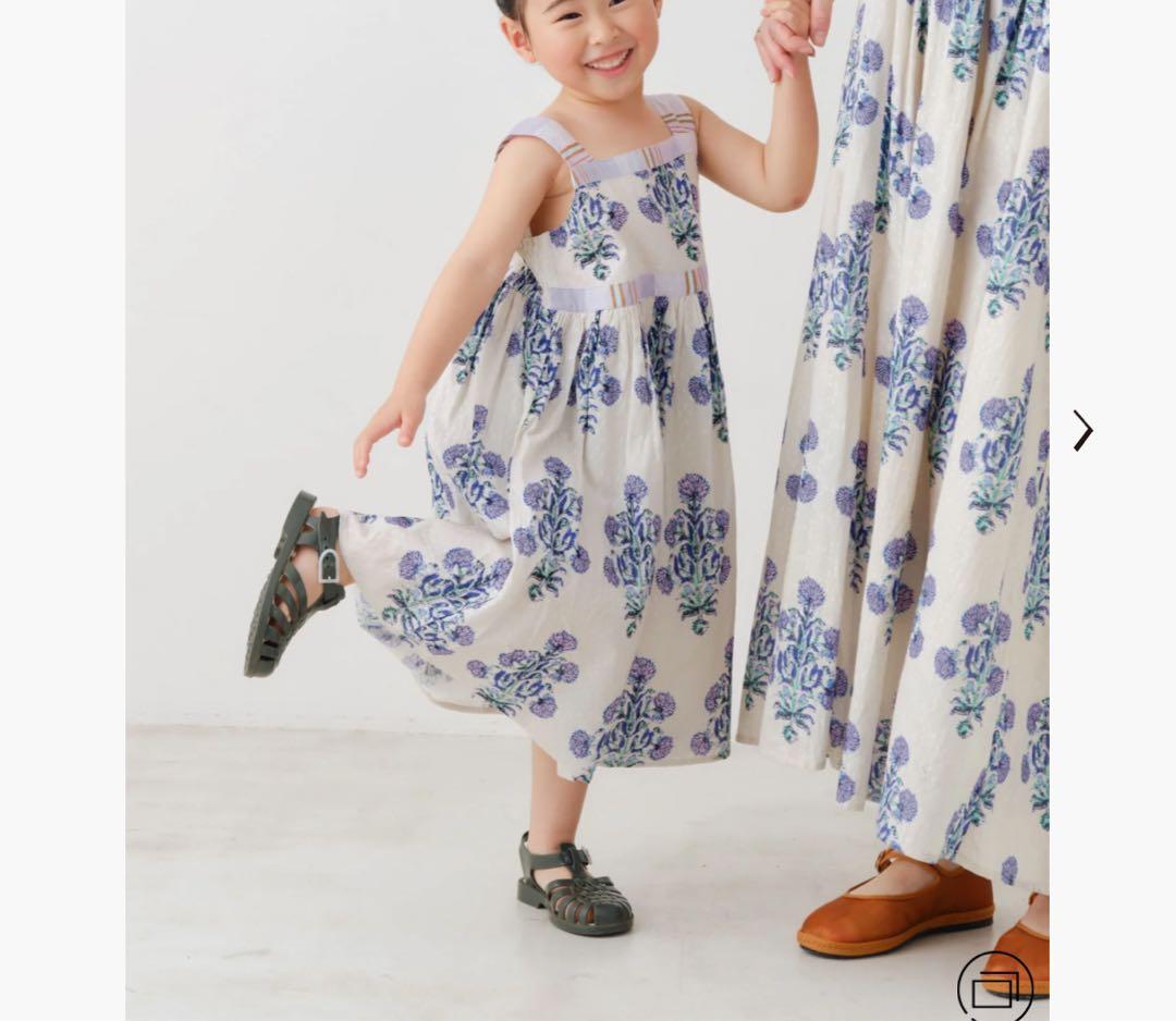 【ne Quittez pas】マリーゴールドキッズSドレス　親子リンクコーデも