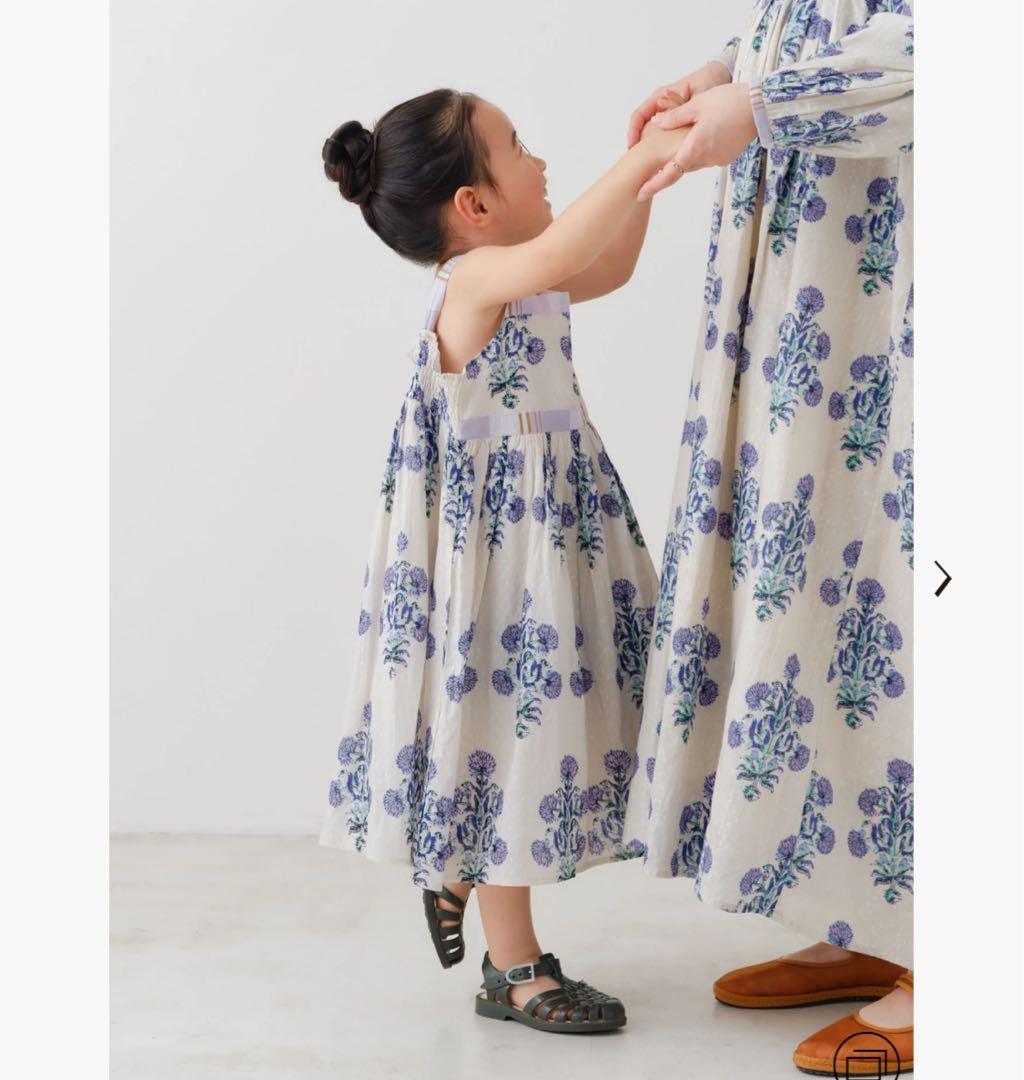 【ne Quittez pas】マリーゴールドキッズSドレス　親子リンクコーデも