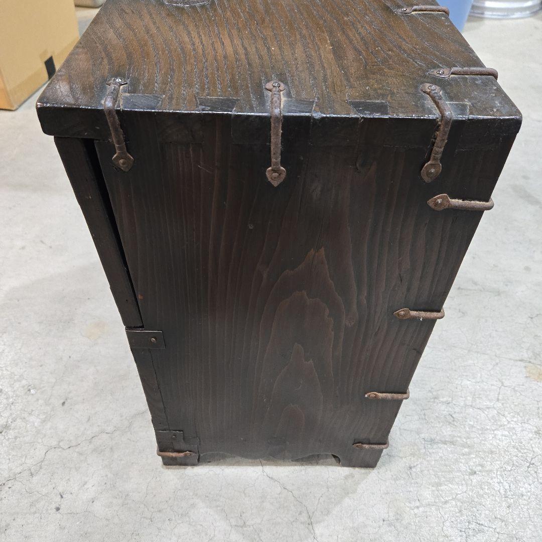 ※専用※アンティーク　レトロ 木製収納箱 バンダジ？