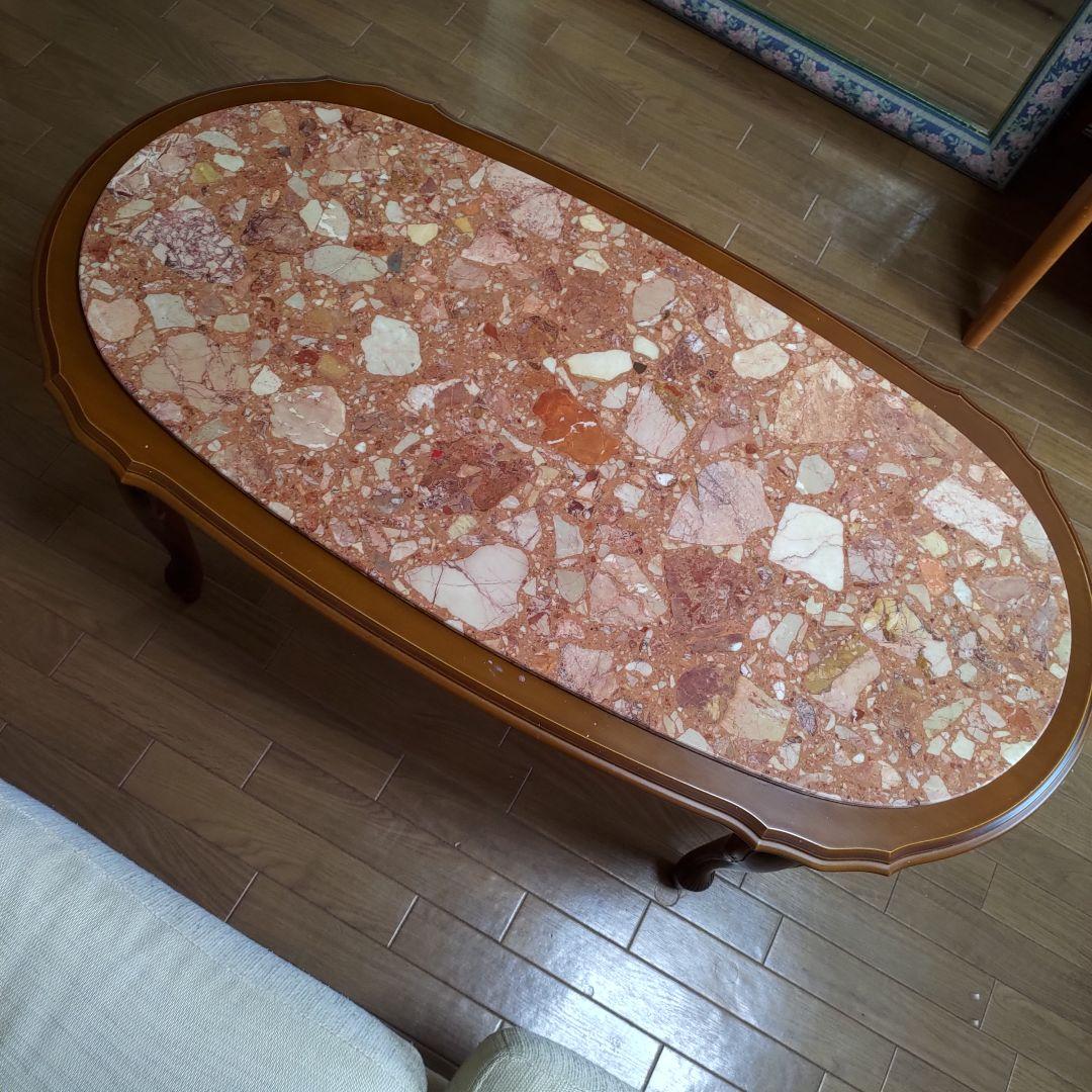 イタリア家具 大理石 猫脚センターテーブル