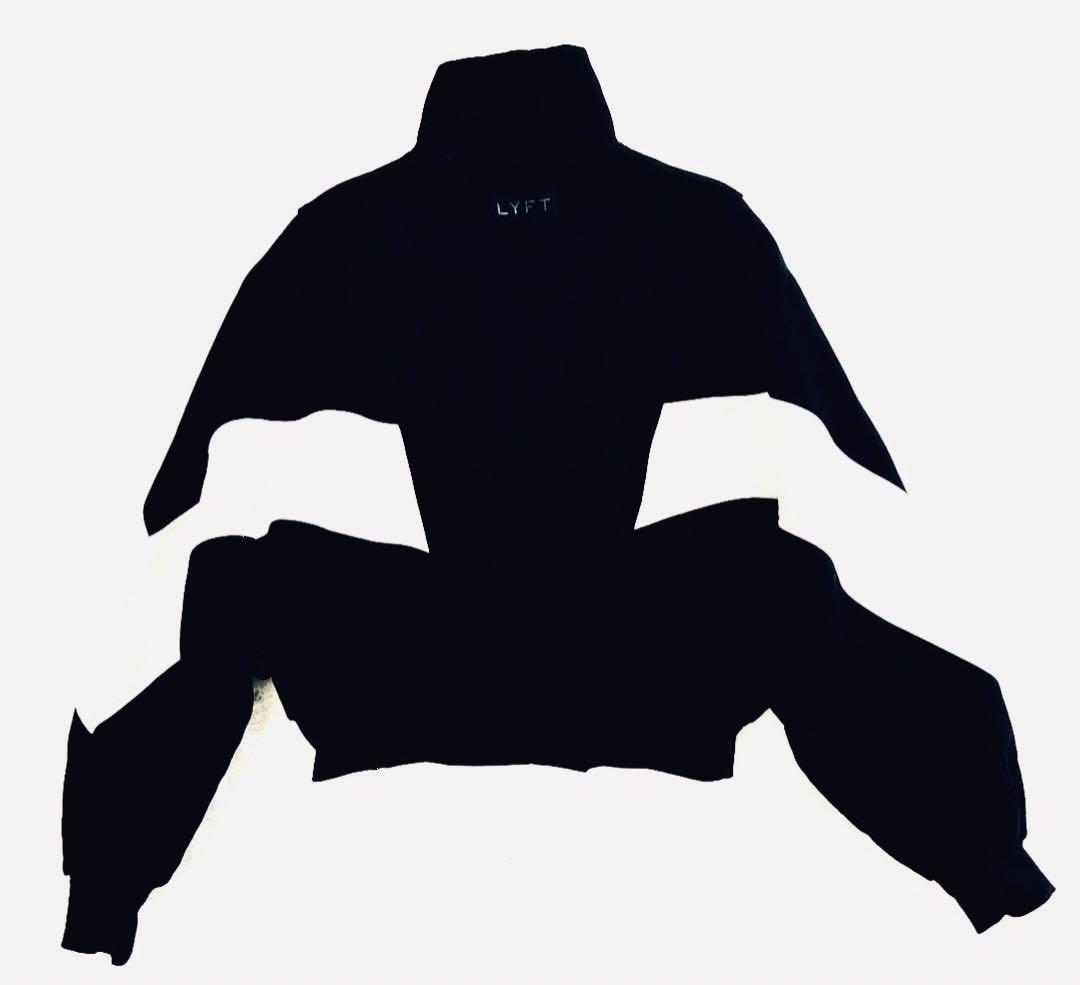 レアLYFTリフトフルジップアップ完売品スウェットジャケットモックネックアウター