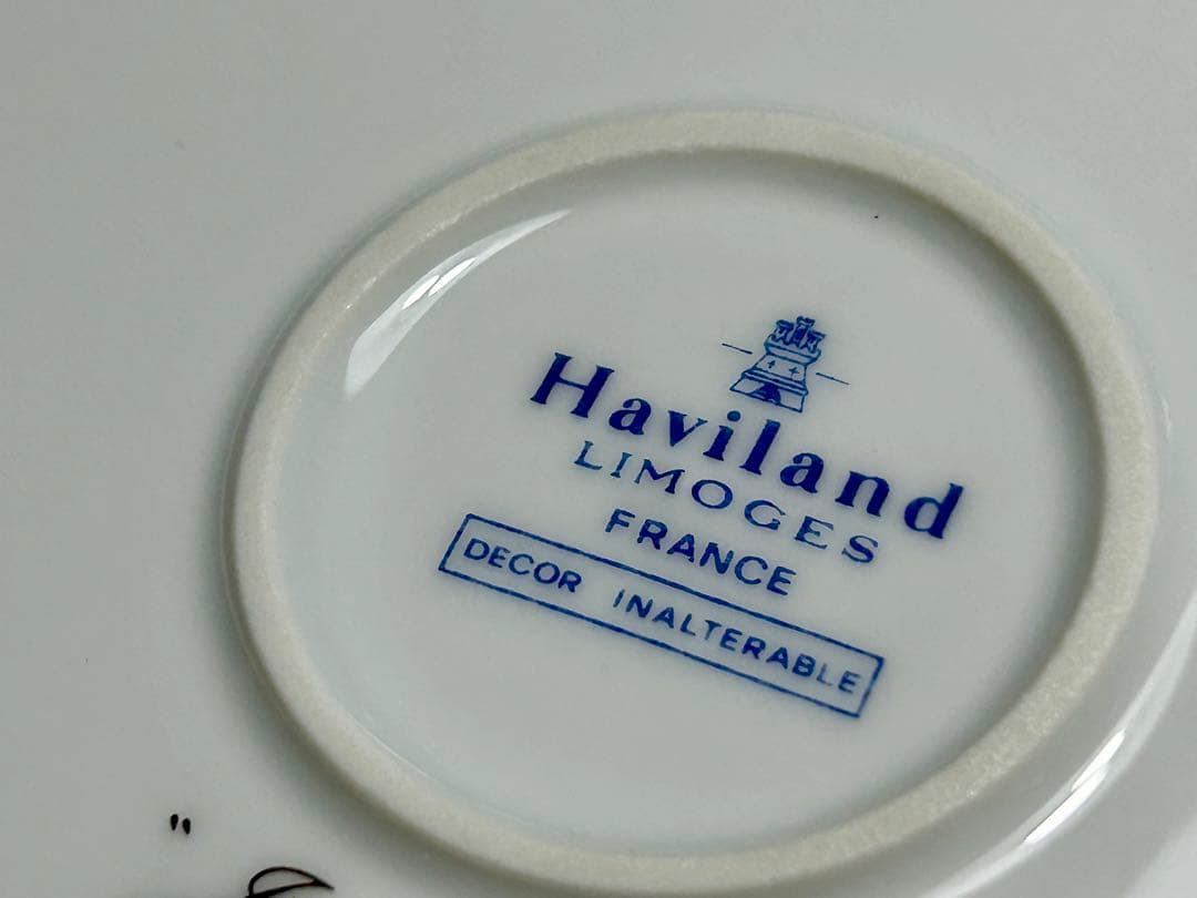 リモージュ　Haviland アビランド　グリーンリーフ皿　6枚セット