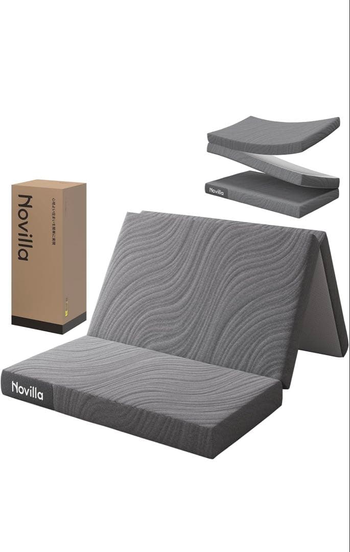 マットレス セミダブル 折りたたみマットレス 厚さ10cm 二層構造 高反発