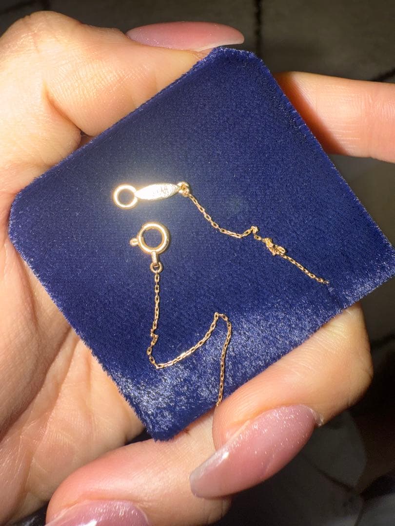 AHKAH アーカー ティナチェーン ブレスレット K18YG ダイヤ 【美品】