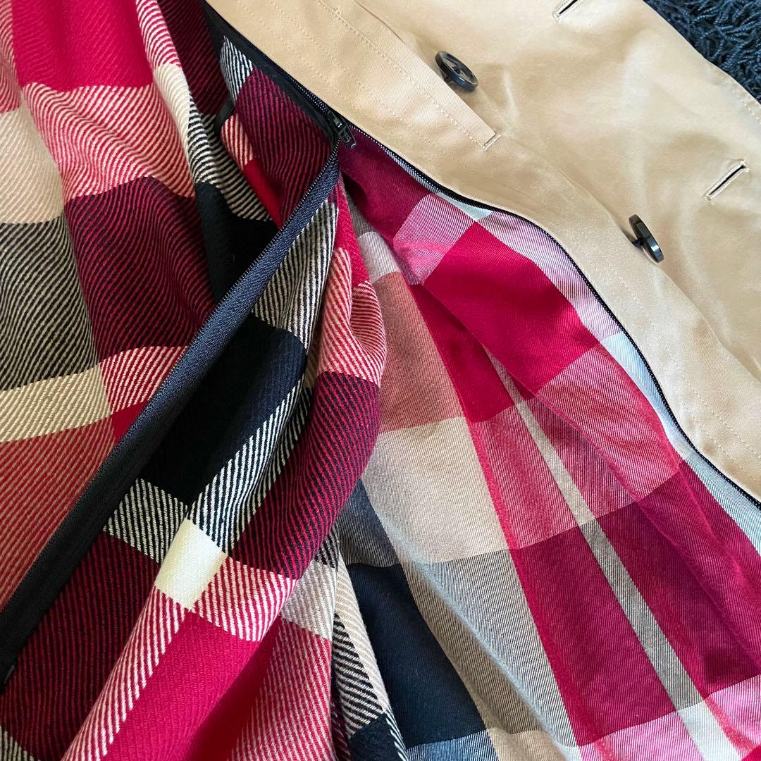 美品✨ブラックレーベルクレストブリッジ トレンチコート ライナー付 ベージュ M