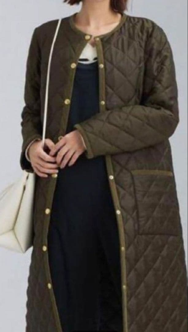 別注　ARKLEY ノーカラーロングキルティング…36