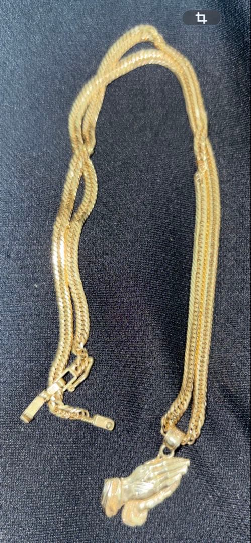 18k 12面トリプル　45cm 11g アバランチトップ付き