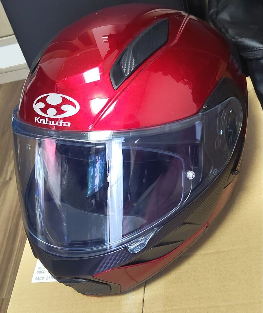 OGKカブト RYUKI システムヘルメット シルバーミラーシールド付き