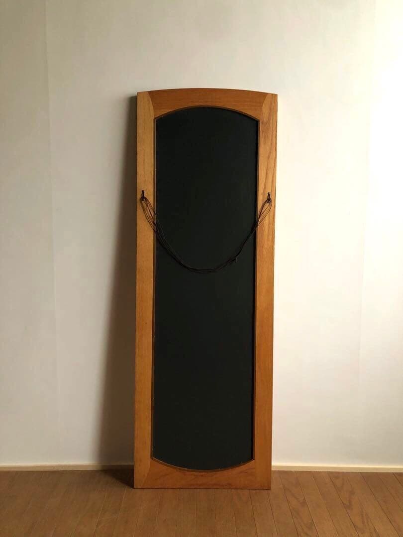 楢 オーク無垢材 縦長 ウォールミラー 壁掛け鏡 姿見 北欧ヴィンテージ