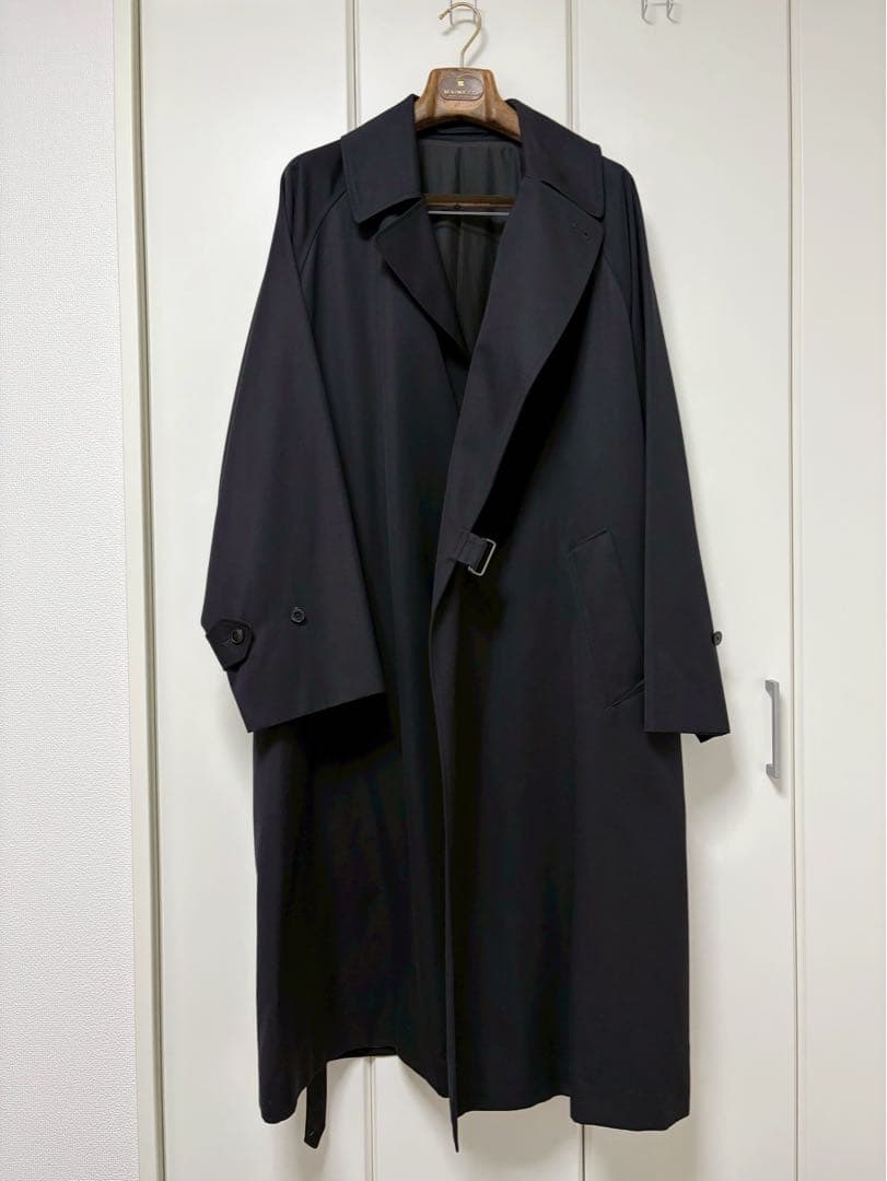 COMOLI コモリ コットンギャバ タイロッケンコート 4 ブラック