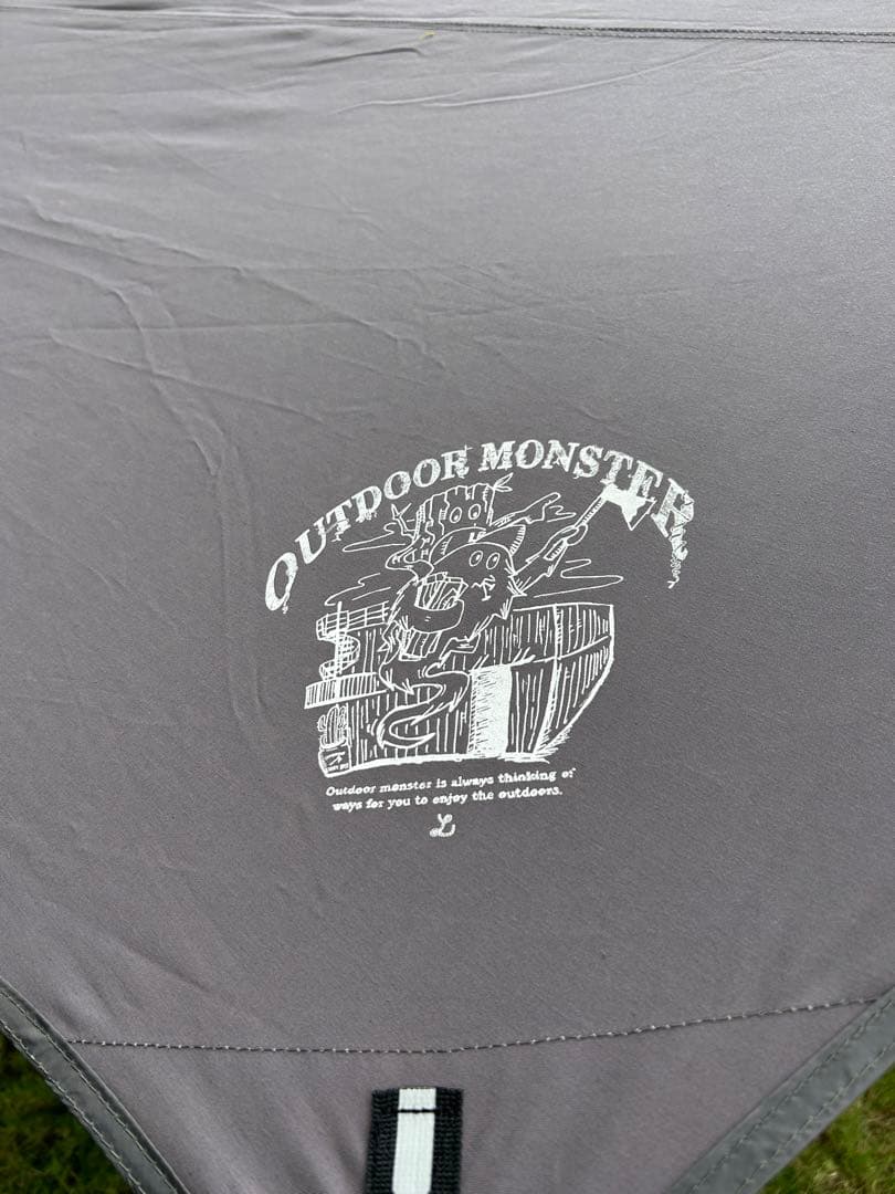 [アウトドアモンスター タープ]グレー
