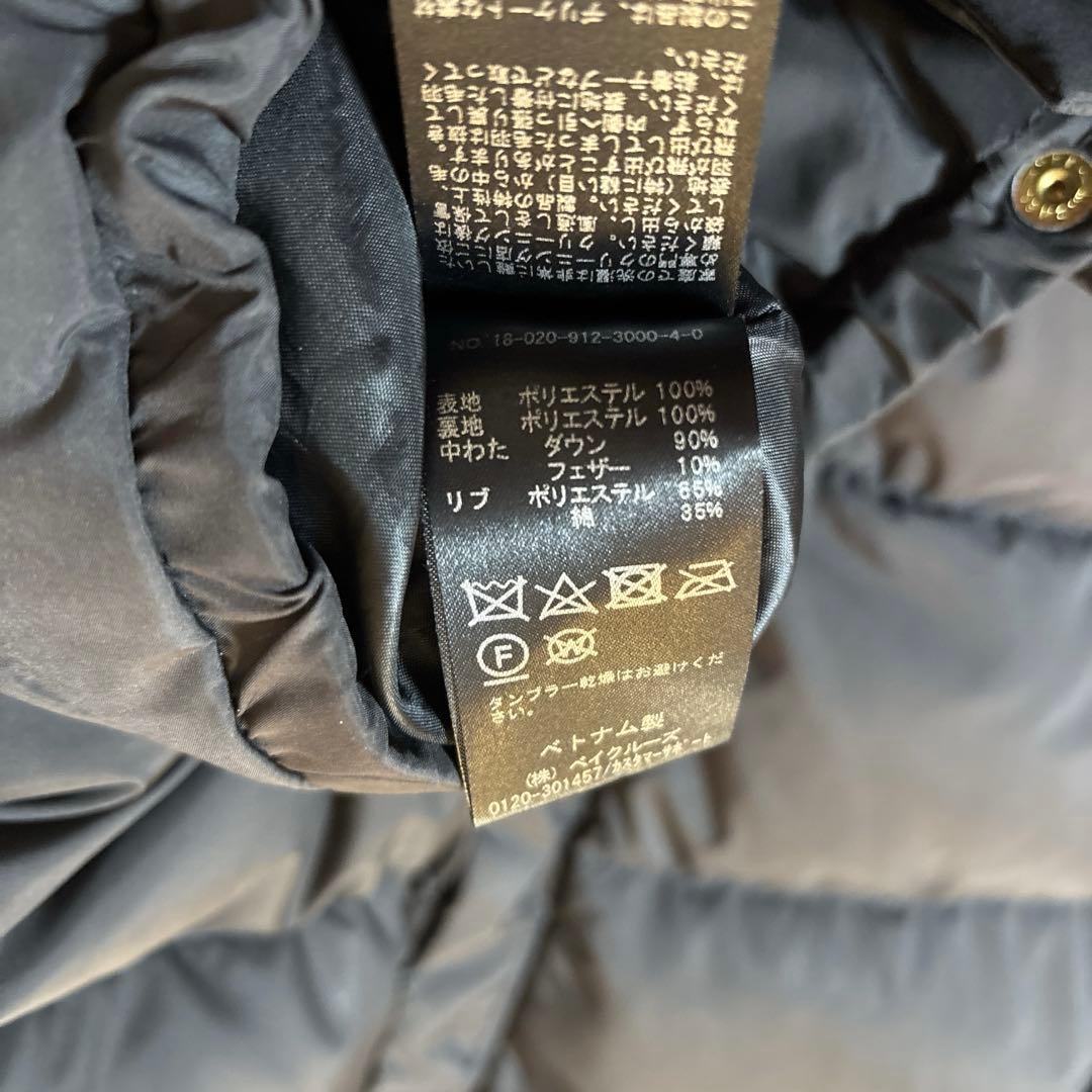 美品＊スローブイエナ　ショールフードショートダウンコート　ブラック　36