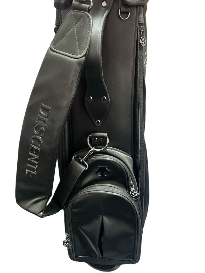 ⚠️取引中⚠️！！！専用！！！DESCENTE ゴルフバッグ 黒 合成皮革