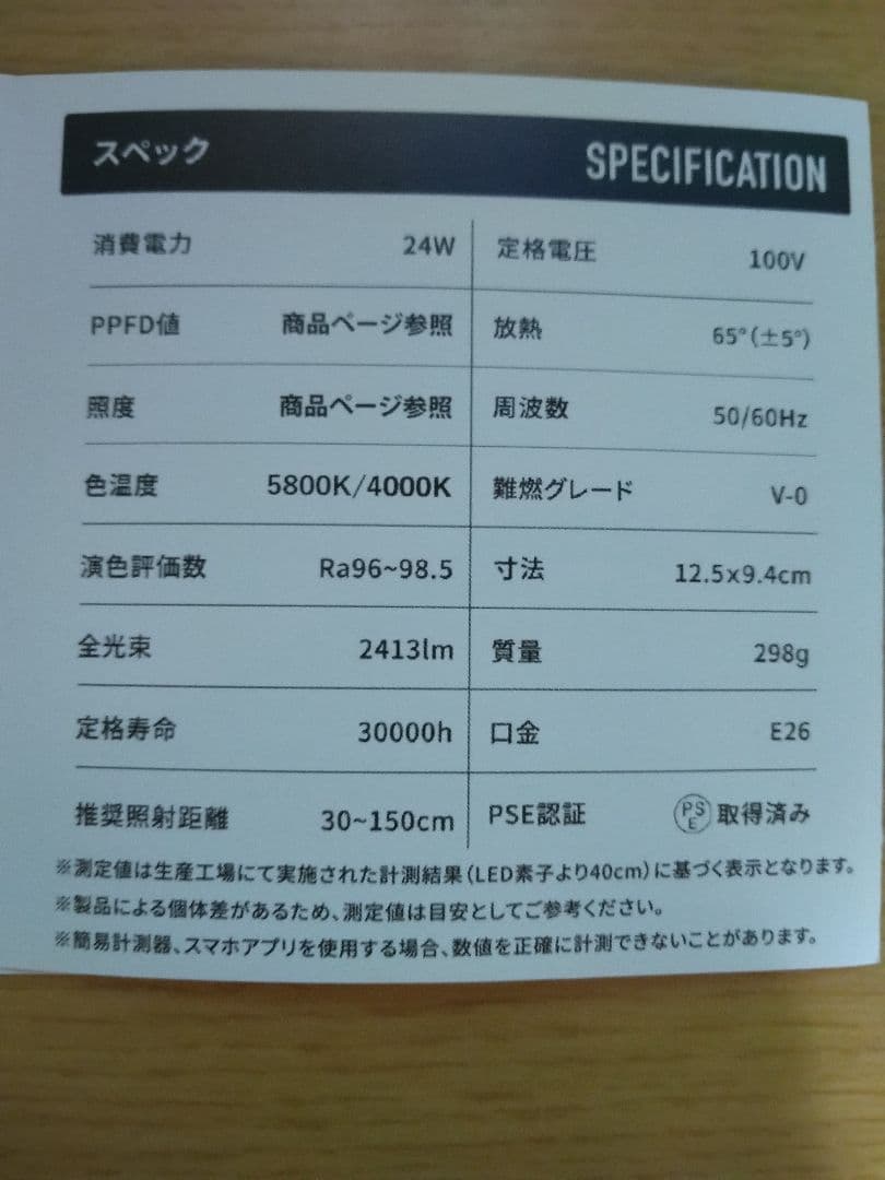 ケース売り(20個入り) BRIM(ブリム) 植物育成LEDライト 24W