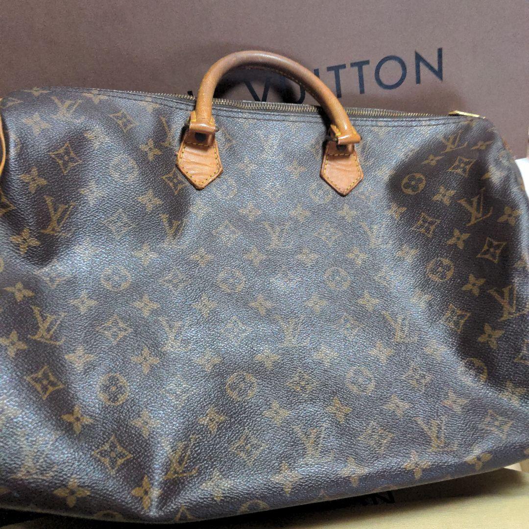 Louis Vuitton ボストンバッグ ブラウン　スピーディー　モノグラム